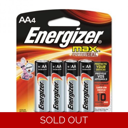 BATTERY ENEGIZER AA 1X4